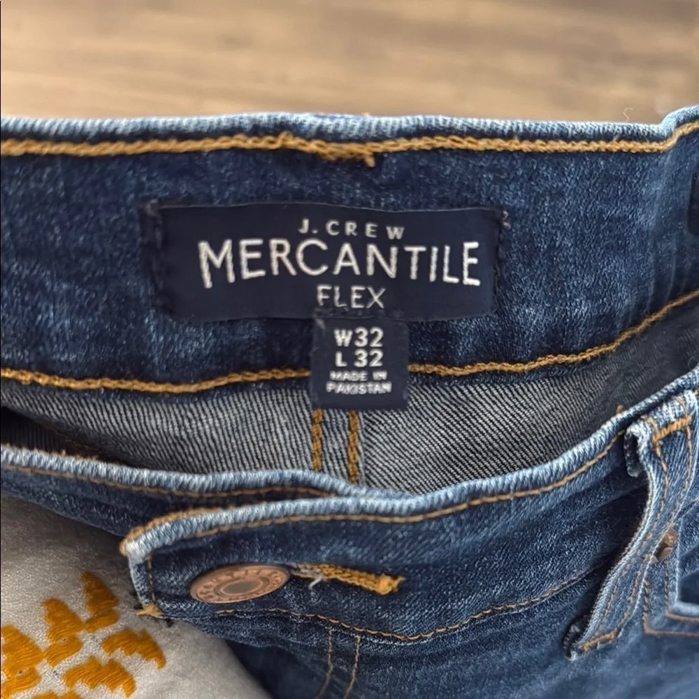 J. Crew Mercantile Flex Denim Jeans - Blue 32x32